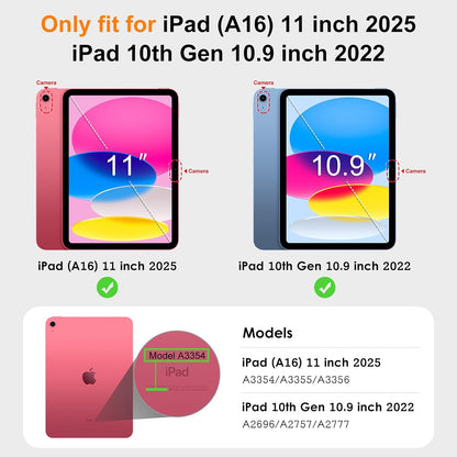 Case for Ipad (A16) 11-Inch 2025 and Ipad 10Th/11Th Gen 10.9" 2022