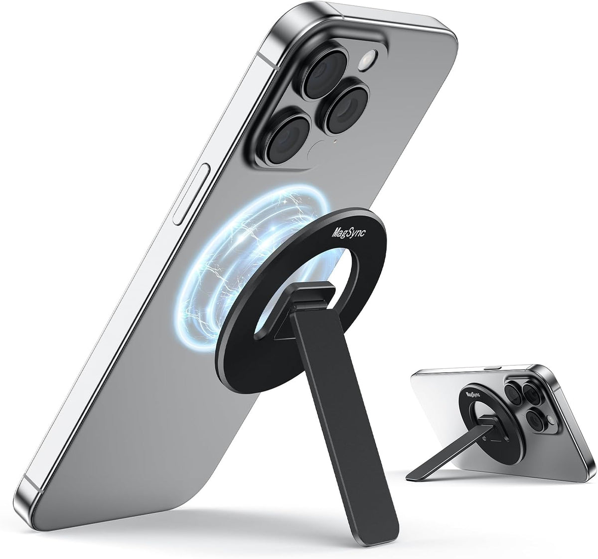 Magnetic Phone Stand for Mag-Safe, 3In1 Phone Grip Holder Kickstand