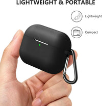 for Airpods Pro 3 Case Cover, Soft Silicone 360° Protection,Black