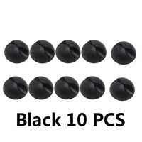 1/5/10/20Pcs Cable Clips Winder Silicone Cable Organizer Desk Wire Storage Charger Cord Holder for Car USB Charging Tablet Wire