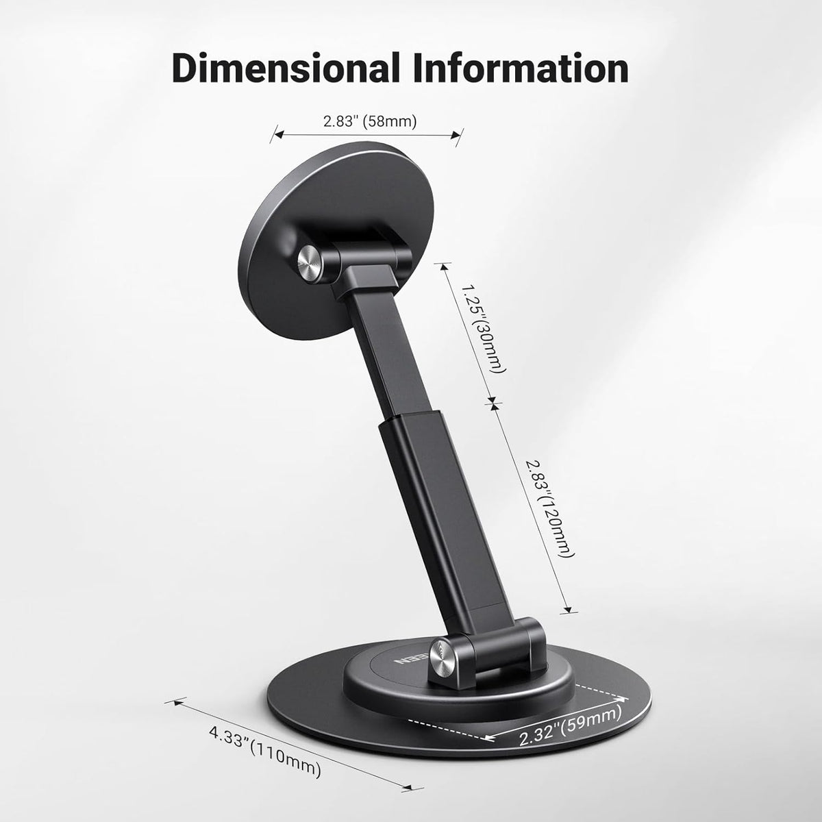 Magnetic Phone Stand for Magsafe, Height Adjustable Iphone Stand