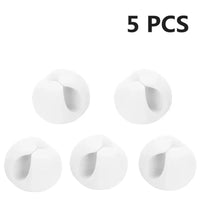 1/5/10/20Pcs Cable Clips Winder Silicone Cable Organizer Desk Wire Storage Charger Cord Holder for Car USB Charging Tablet Wire