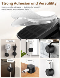 6 Pack Rotatable Cord Organizer,360°Spin Magnetic Cord Holder